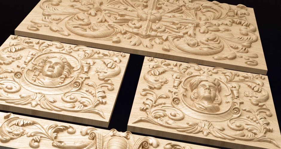 Decorative Bas-Relief Panel CNC model - Dreameks