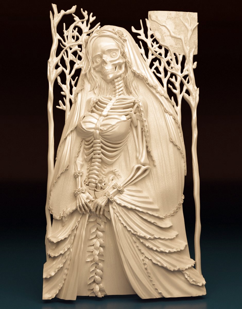 Bride of Death 3D bas-relief - Dreameks