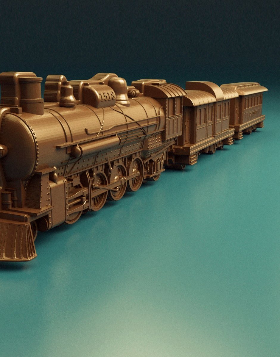 Locomotive chocolate mold print - Dreameks