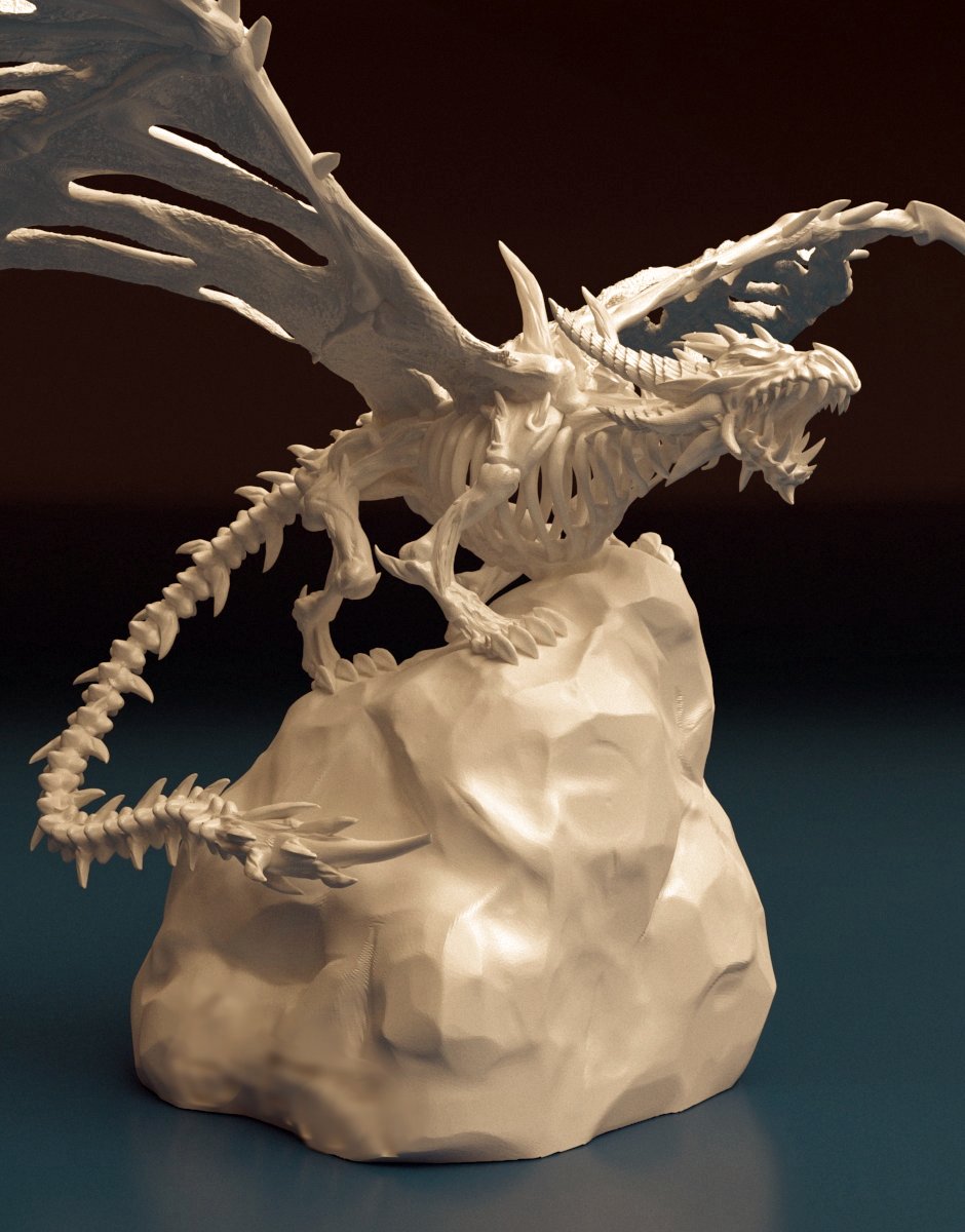 Undead fantasy dragon 3dprint - Dreameks
