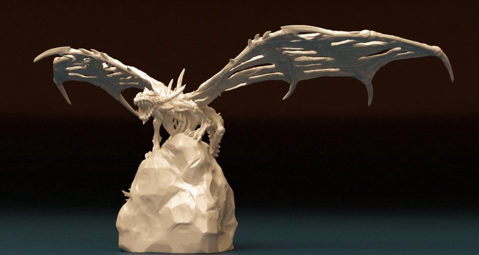 Westeros dragon ice dragon 3Dprint model - Dreameks